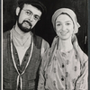 Peter Marklin and Mimi Turque in the stage production Fiddler on the Roof