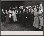 Paul Lipson, Peg Murray and ensemble in the stage production Fiddler on the Roof