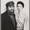 Jan Peerce and unidentified in publicity for the stage production Fiddler on the Roof
