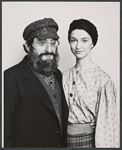 Jan Peerce and unidentified in publicity for the stage production Fiddler on the Roof