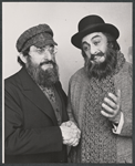 Jan Peerce and unidentified in the stage production Fiddler on the Roof