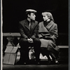 Bob Dishy and Cathryn Damon in the stage production Flora, the Red Menace