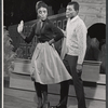 Glory Van Scott and Jack Crowder (Thalmus Rasulala) in the stage production Fly Blackbird