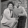 Unidentified actress and Robert Guillaume in the stage production Fly Blackbird