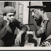 Ilunga Adell and unidentified in the stage production Four for One