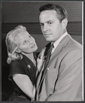 Ann Todd and Peter Cookson in rehearsal for the stage production Four Winds