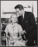 Ann Todd and Peter Cookson in rehearsal for the stage production Four Winds