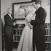 Conrad Nagel, Ann Todd and Peter Cookson in rehearsal for the stage production Four Winds