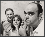 Gene Hackman, Tresa Hughes, and James Coco in rehearsal for the stage production Fragments/The Basement