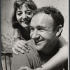 Tresa Hughes and Gene Hackman in rehearsal for the stage production Fragments/The Basement