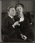 Alvin Epstein and Hermione Gingold in rehearsal for the stage production From A to Z