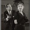 Elliot Reid and Hermione Gingold in rehearsal for the stage production From A to Z
