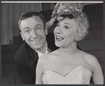 Robert Dhéry and unidentified in the stage production La Plume de Ma Tante