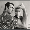 Vincent Beck and Bernadette Peters in rehearsal for the stage production of La Strada
