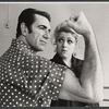 Vincent Beck and Bernadette Peters in rehearsal for the stage production La Strada