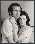 Larry Kert and Donna Theodore in rehearsal for the stage production La Strada