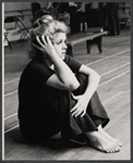 Bernadette Peters in rehearsal for the stage production of La Strada