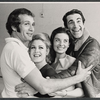 Larry Kert, Bernadette Peters, Vincent Beck and unidentified in publicity photo for the stage production La Strada