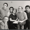 Vincent Beck, Larry Kert, Bernadette Peters, Alan Schneider, Alvin Ailey and unidentified in publicity photo for the stage production La Strada