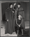 Sam Jaffe, George Macready and Julie Harris in rehearsal for the touring production of the stage play The Lark