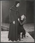 Sam Jaffe, George Macready and Julie Harris in rehearsal for the touring production of the stage play The Lark