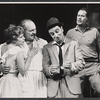 Alix Elias, Sam Levene, Sully Michaels and Charles Boaz in the 1964 Broadway production of The Last Analysis