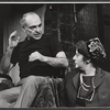 Sam Levene and Minerva Pious in the stage production The Last Analysis