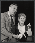 Judy Holliday and unidentified in the stage production Laurette