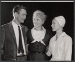 Judy Holliday, Joan Hackett and unidentified in the stage production Laurette