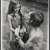 Tom Aldredge [at right] and unidentified in the stage production The Leaf People