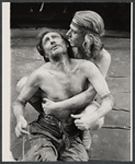 Tom Aldredge and Ted LePlat in the stage production The Leaf People
