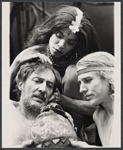 Tom Aldredge, Denise Delapenha and Ted LePlat in the stage production The Leaf People