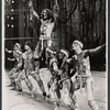 Raymond J. Barry [center] and unidentified others in the stage production The Leaf People