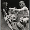 Denise Delapenha, Tom Aldredge and Ted LePlat in the stage production The Leaf People
