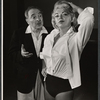 Sam Levene and Barbara Nichols in rehearsal for the stage production Let It Ride!