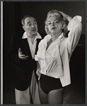 Sam Levene and Barbara Nichols in rehearsal for the stage production Let It Ride!