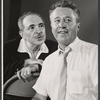 Sam Levene and George Gobel in rehearsal for the stage production Let It Ride!