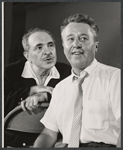 Sam Levene and George Gobel in rehearsal for the stage production Let It Ride!