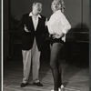 Sam Levene and Barbara Nichols in rehearsal for the stage production Let It Ride!