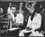 George Gobel, Barbara Nichols and unidentified others in rehearsal for the stage production Let It Ride!