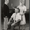 Sam Levene, George Gobel and Paula Stewart in rehearsal for the stage production Let It Ride!