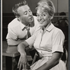George Gobel and Paula Stewart in rehearsal for the stage production Let It Ride!