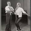George Gobel and Barbara Nichols in rehearsal for the stage production Let It Ride!