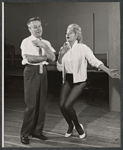 George Gobel and Barbara Nichols in rehearsal for the stage production Let It Ride!