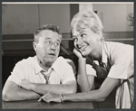 George Gobel and Paula Stewart in rehearsal for the stage production Let It Ride!