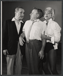 Sam Levene, George Gobel and Barbara Nichols in rehearsal for the stage production Let It Ride!