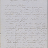 Peabody, N[athaniel], father, ALS to. Feb. 13, 1853.