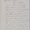 Peabody, Nathaniel, father, ALS to. Mar. 29, [1853].