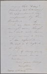 Peabody, Nathaniel, father, ALS to. Mar. 29, [1853].