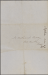Peabody, Nathaniel, father, ALS to. Mar. 29, [1853].